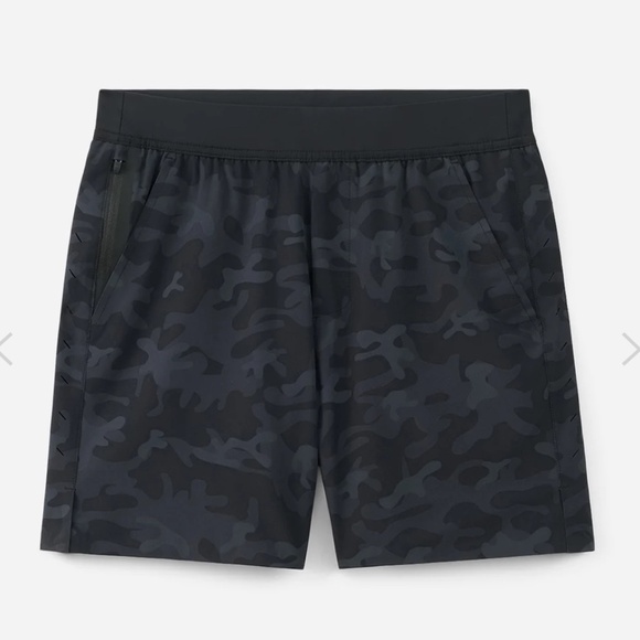 Ten Thousand Interval Short In Black Camo 7” inseam - Picture 1 of 8